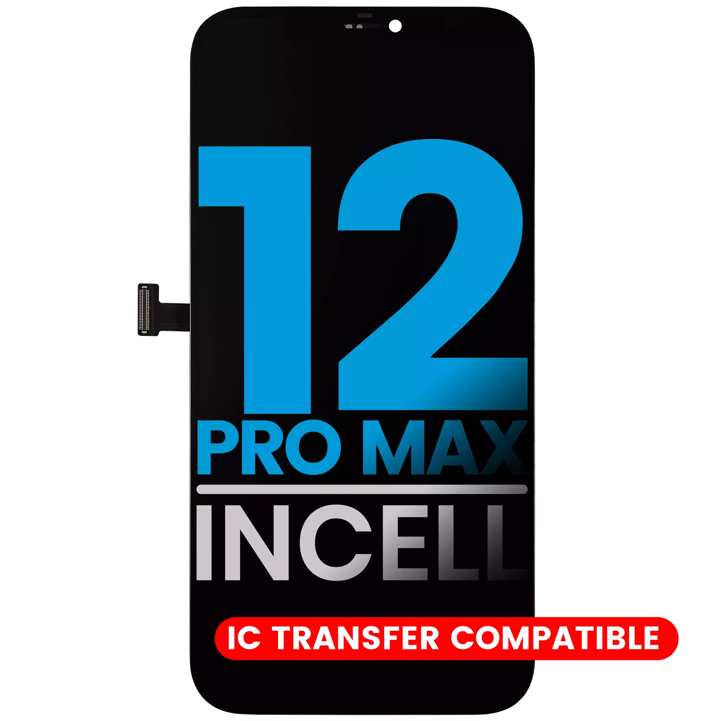[107082082902] Ensamble LCD Para iPhone 12 Pro Max (Aftermarket: AQ7 / Incell)