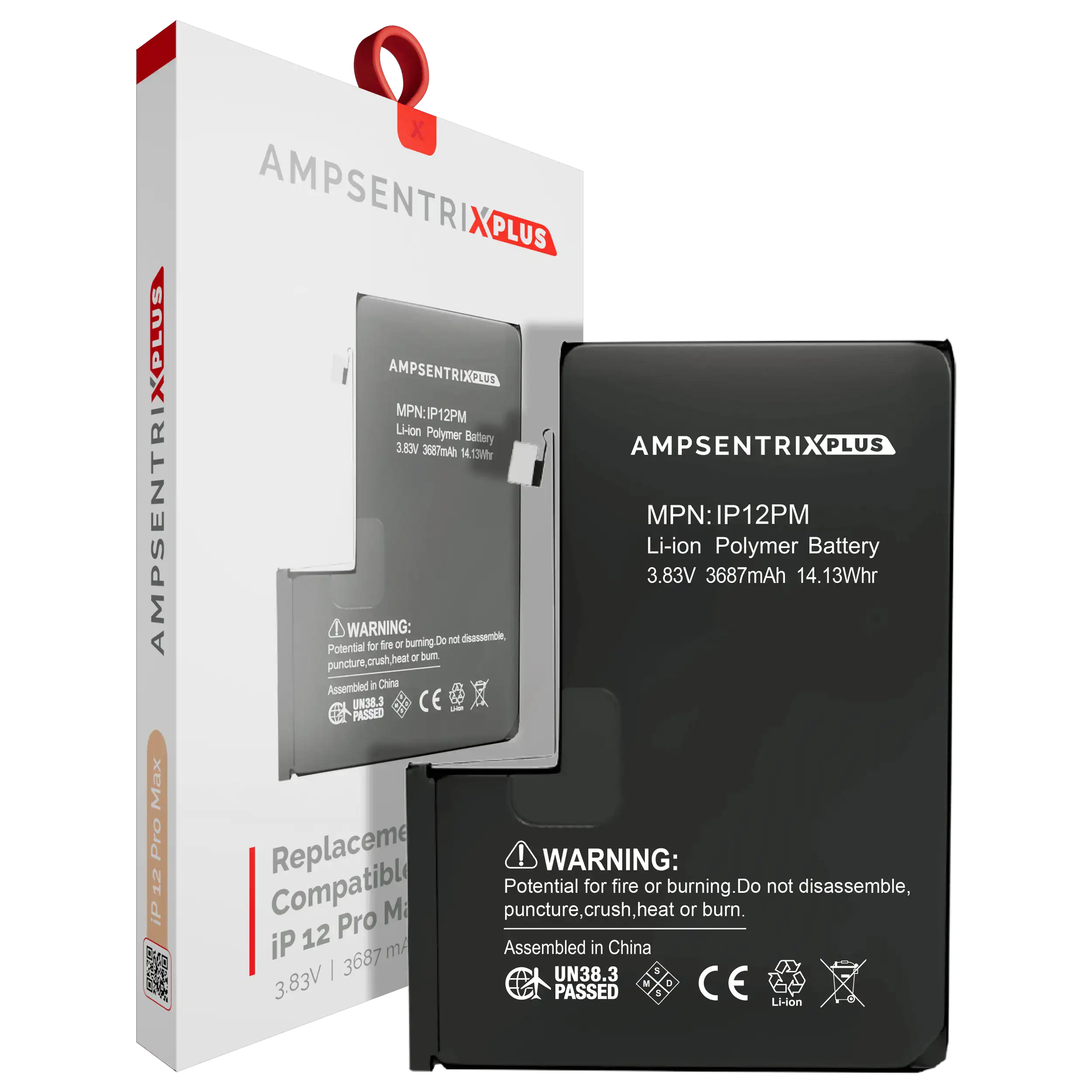 [107082131155] Batería de Repuesto Para iPhone 12 Pro Max (AmpSentrix Plus)