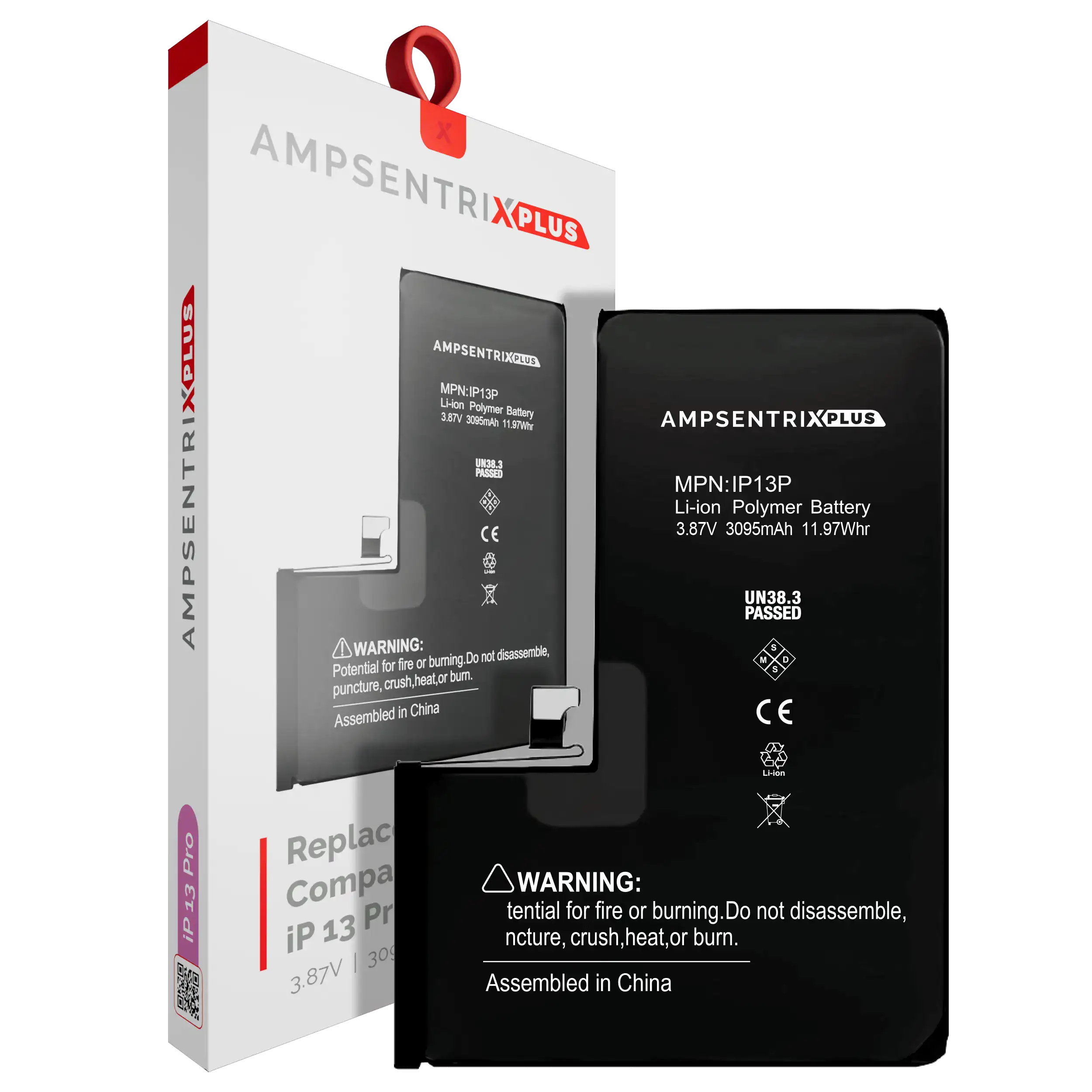 [107082131158] Batería de Repuesto Para iPhone 13 Pro (AmpSentrix Plus)