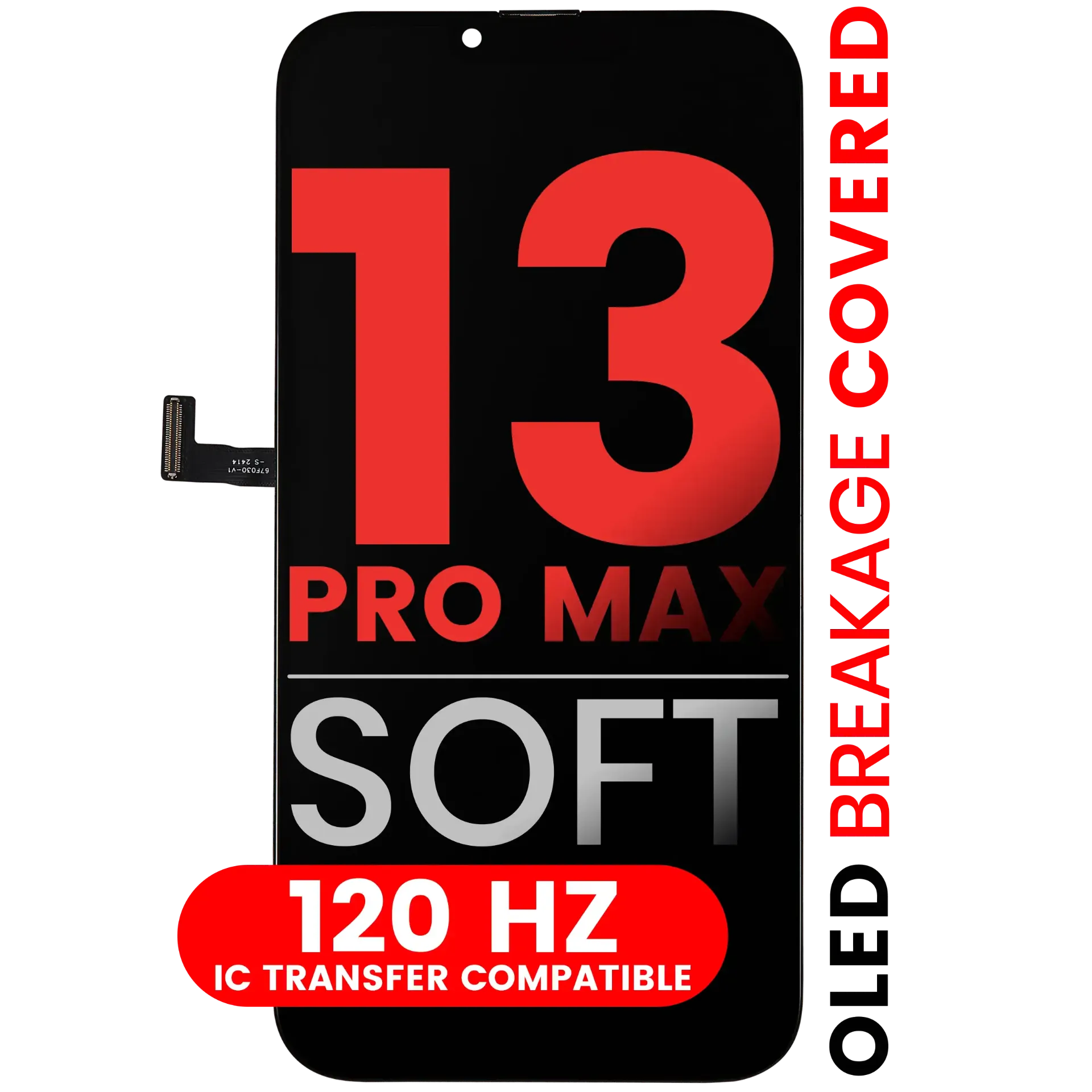 Ensamble OLED Para iPhone 13 Pro Max (Aftermarket Pro: XO7 Soft)