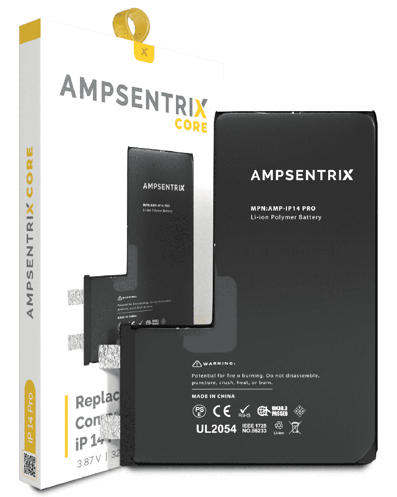 Núcleo de Batería de Repuesto Para iPhone 14 Pro (Requiere Soldadura por Puntos) (AmpSentrix Core)