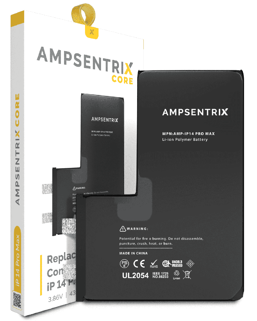 Núcleo de Batería de Repuesto Para iPhone 14 Pro Max (Requiere Soldadura por Puntos) (AmpSentrix Core)