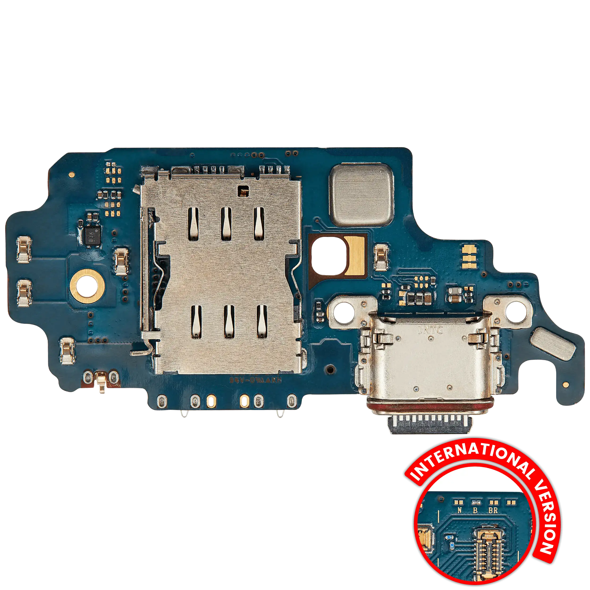 Placa de Puerto de Carga con Lector de Tarjeta SIM Para Samsung Galaxy S21 Ultra 5G (G998B) (Versión Internacional) (Premium)