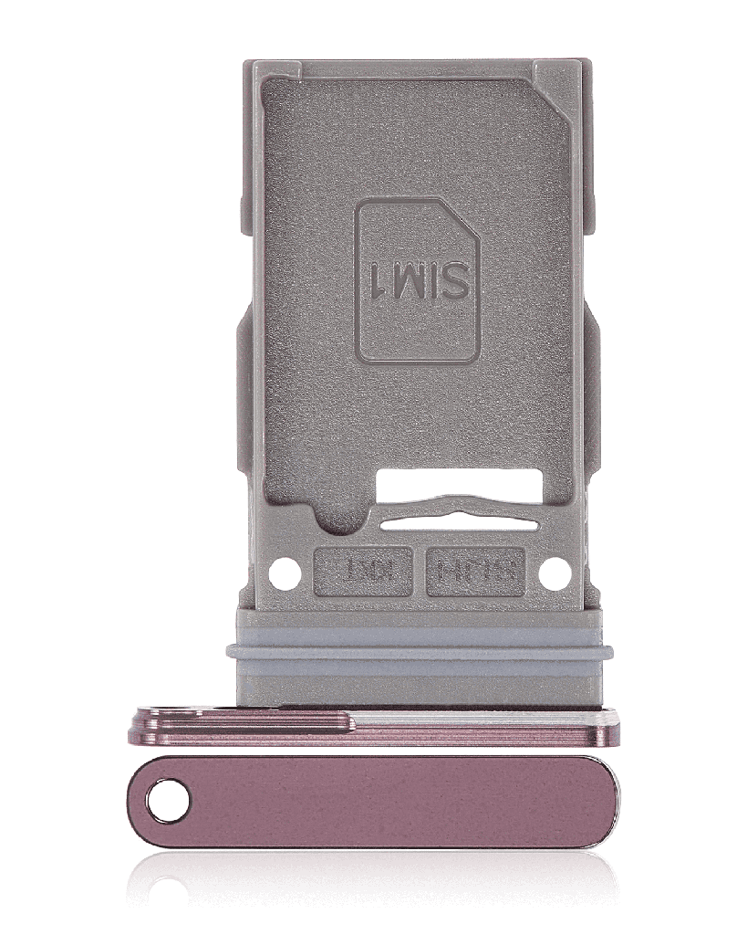 Bandeja de Tarjeta SIM Individual Para Samsung Galaxy S22 Ultra 5G (Burdeos)